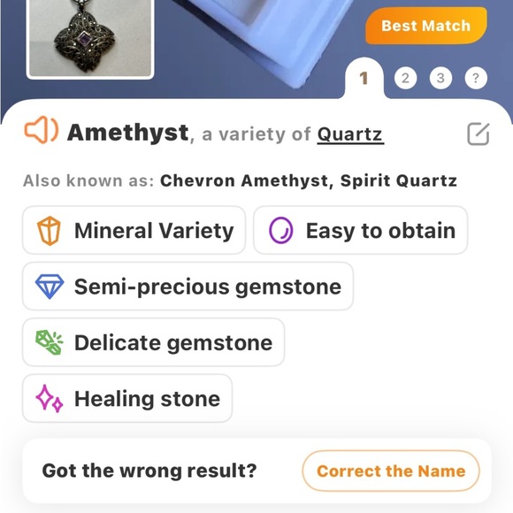 Vintage Amethyst & Marcasite Silver Pendant Necklace - Picture 3 of 7
